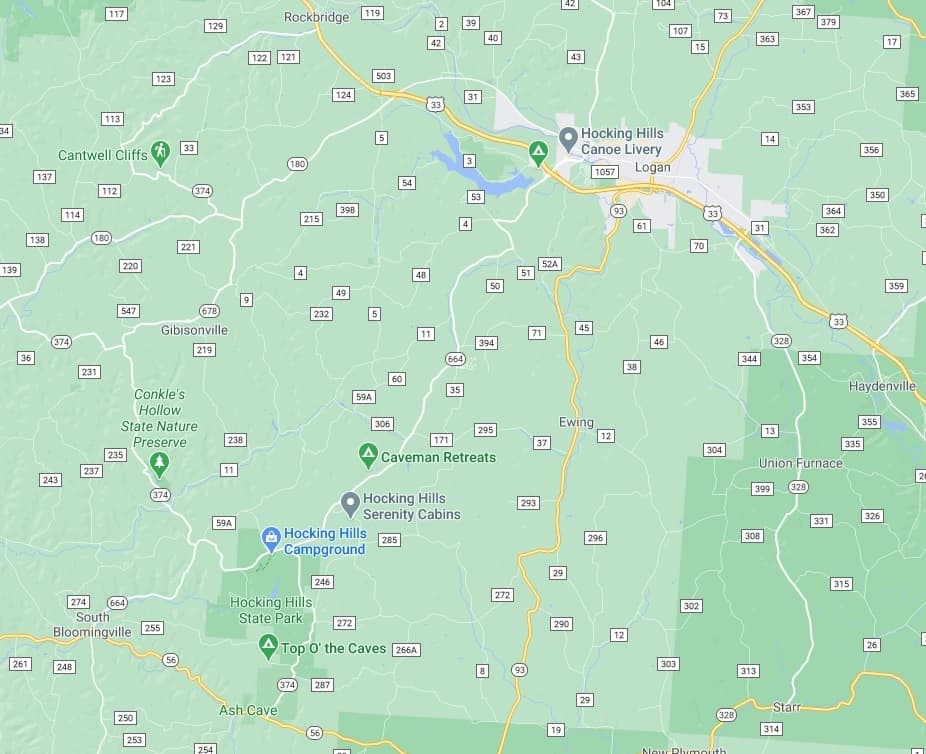 Hocking Hills State Park Map