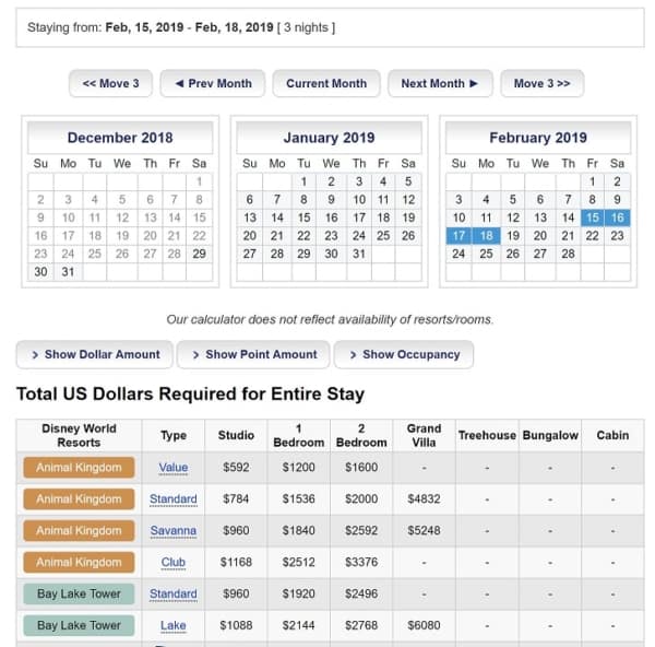 davids dvc calculator davids dvc calculator