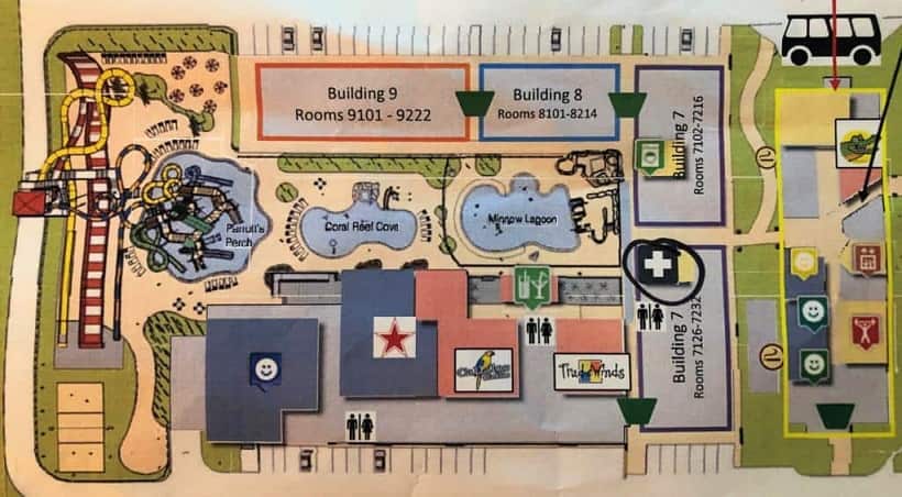 Coco Key Water Park Map