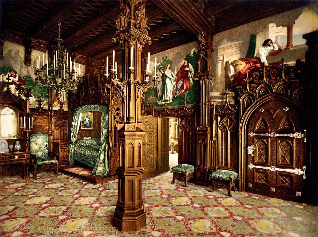 Bedroom Inside Neuschwanstein Castle