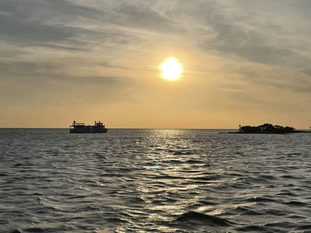 Hernando Beach Flats Sun Setting