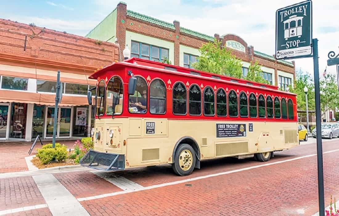 Trolley Downtown Sanford