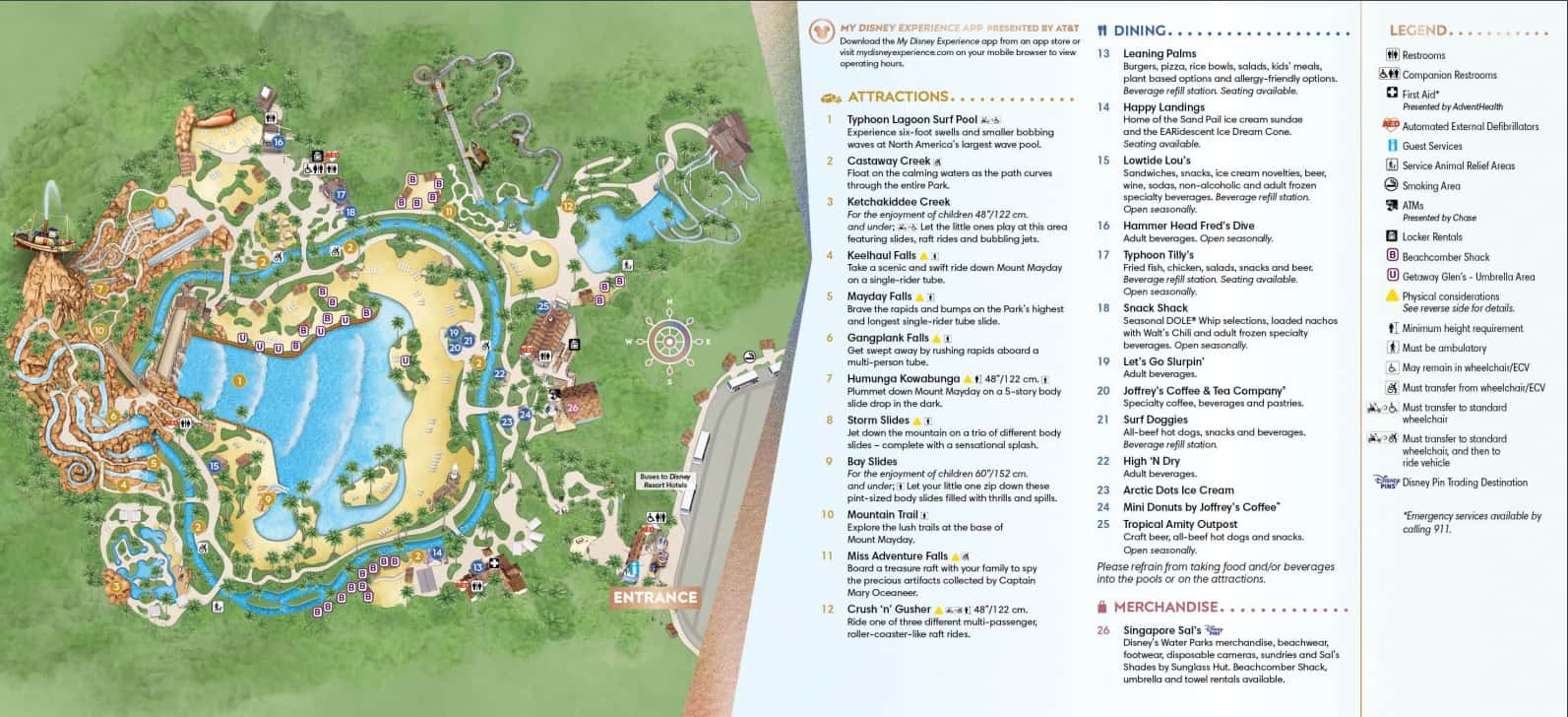 Typhoon Lagoon Map