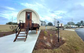 Glamping In Florida In A Covered Wagon