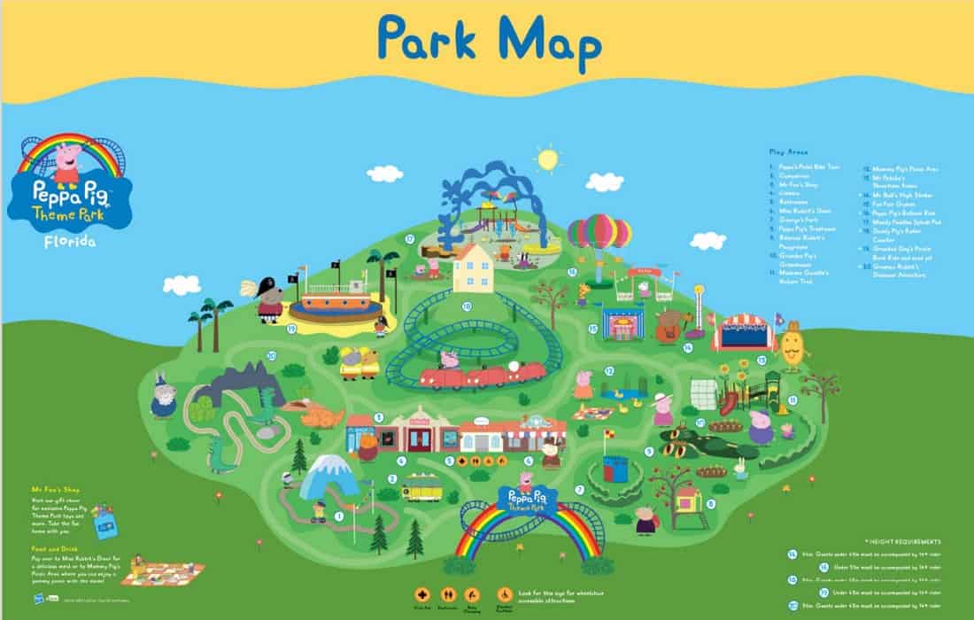 Peppa Pig Theme Park Map