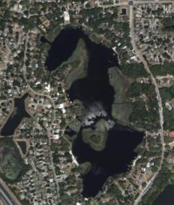Aerial View Lake Georgia