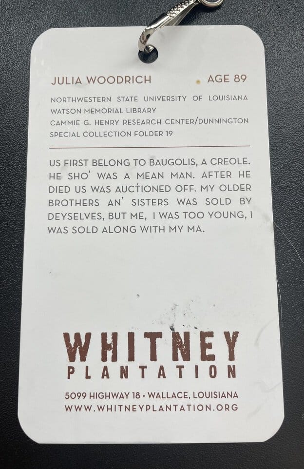 Slave At Whitney Story