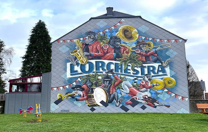 Kahler Luxembourg The Farming Village With Graffiti Murals