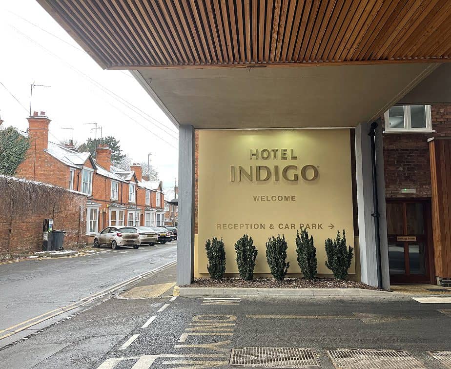 Modern Entry to Hotel Indego Straford
