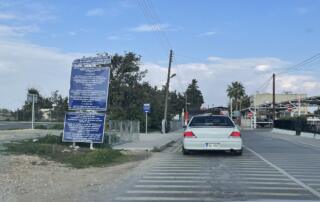 Cyprus border crossing zone