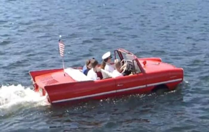 Amphicars at Disney Springs – Cars That Drive On Water!