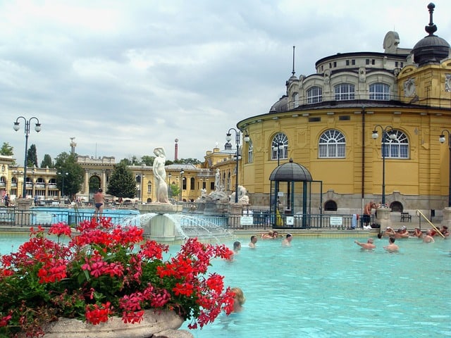 Baths in Budapest Summer