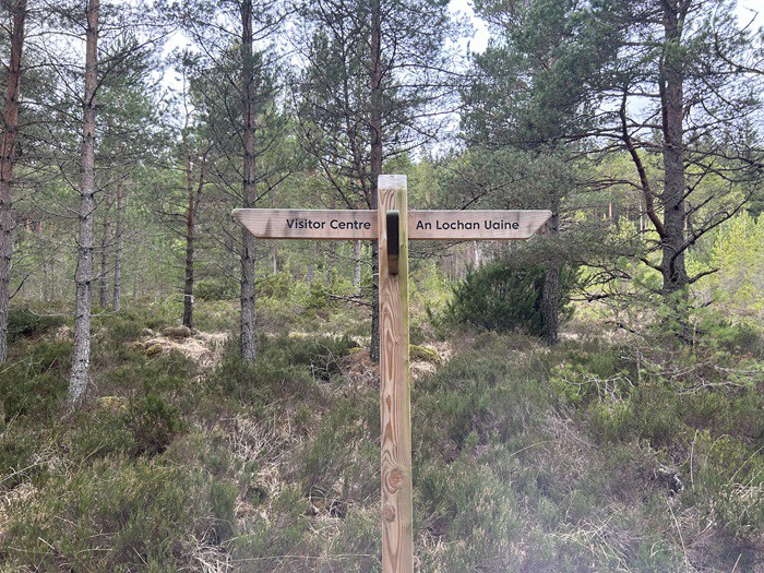 Trail Sign To The Green Loch