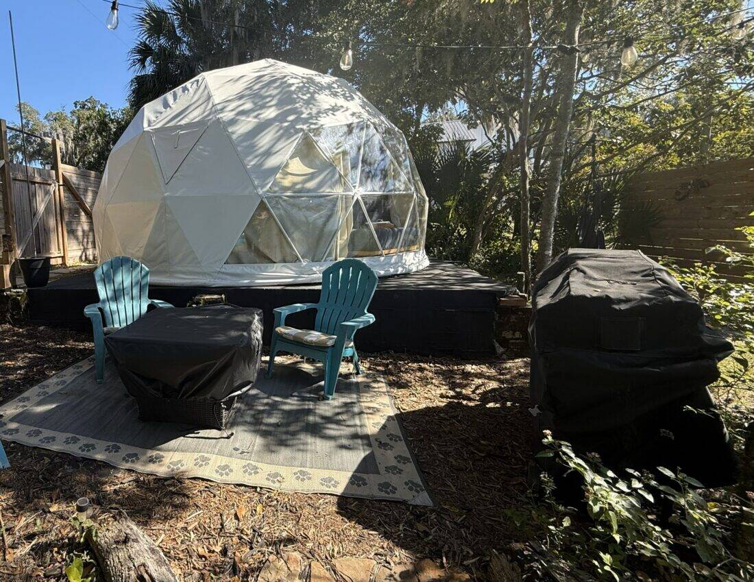 Glamping in Florida Camp Stella Luxury Lake Side Dome Tents