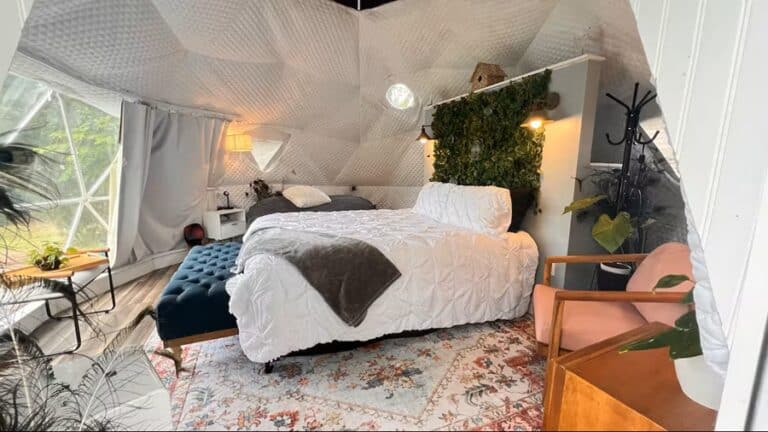 Inside Camp Stella Dome Tent Crescent City