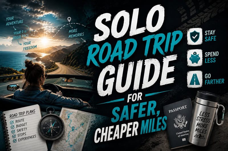 Solo Road Trip Guide for Safer Cheaper Miles