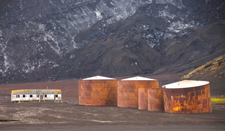 Antarctica Deception Island Whalers Bay