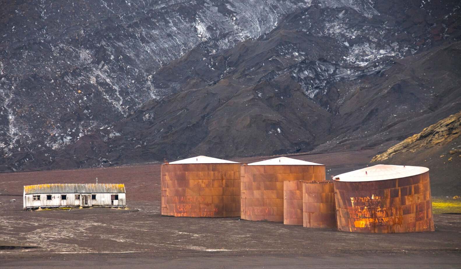 Antarctica Deception Island Whalers Bay